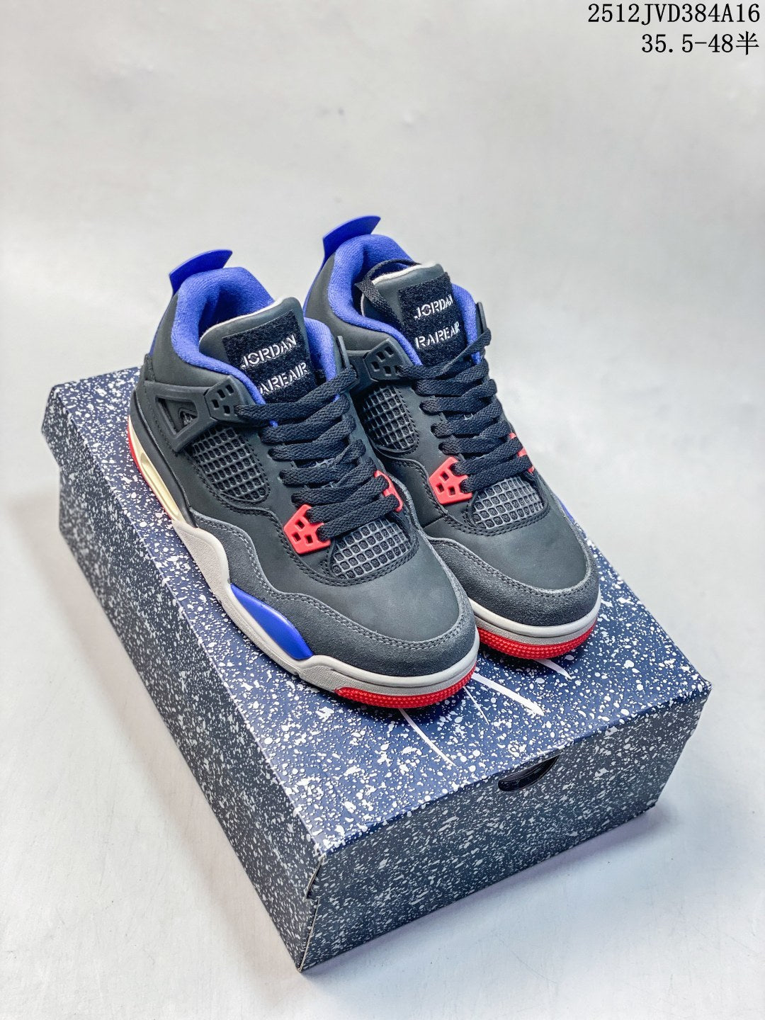 Air Jordan 4 Retro Black Red Blue