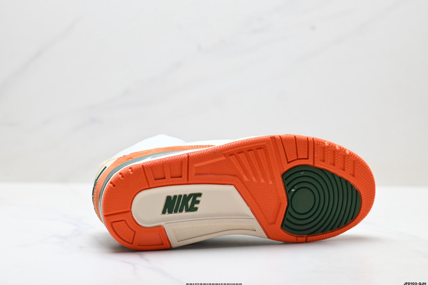 Air Jordan 3 Retro White Green Orange