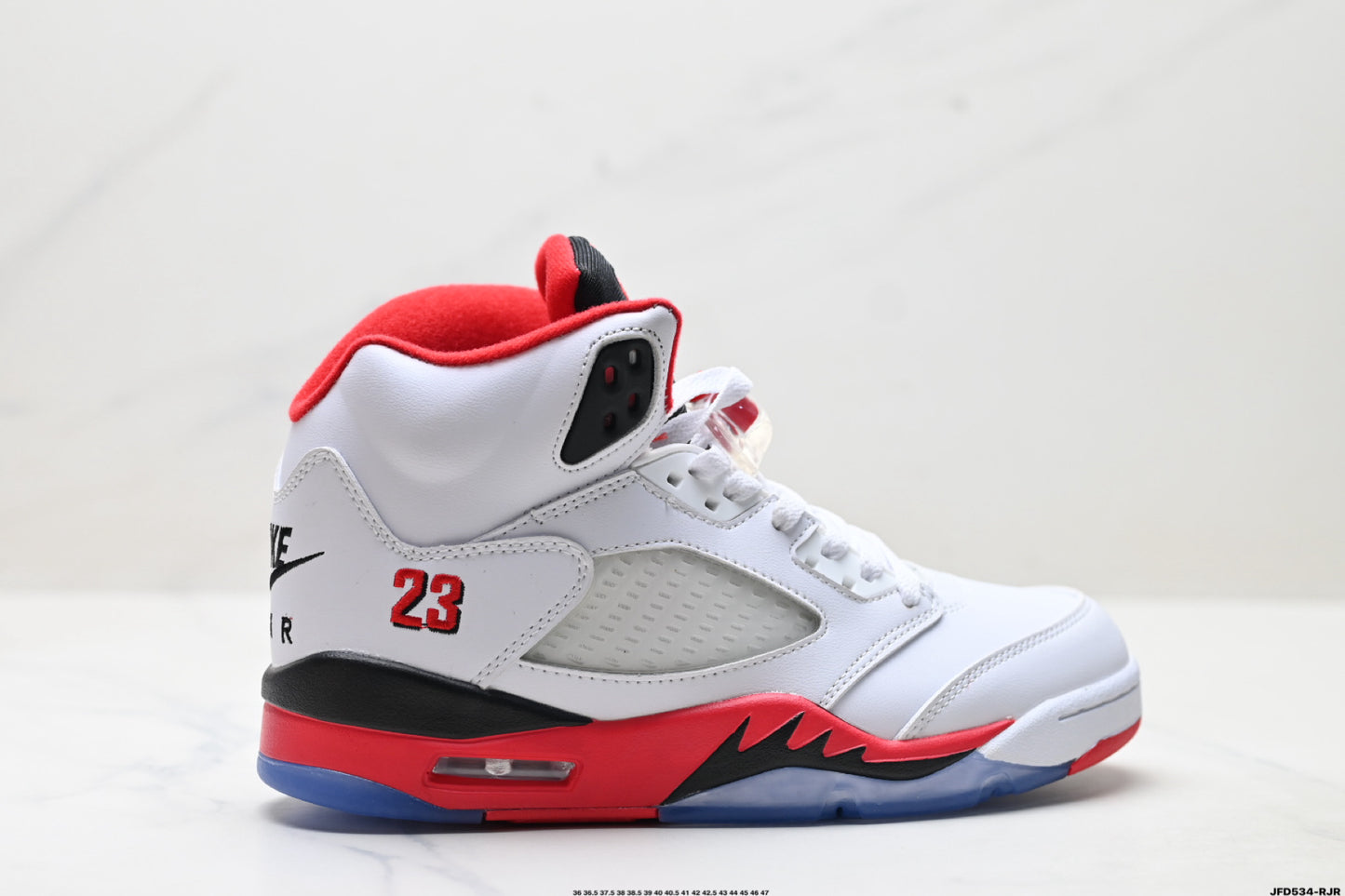 Air Jordan 5 Retro White Red