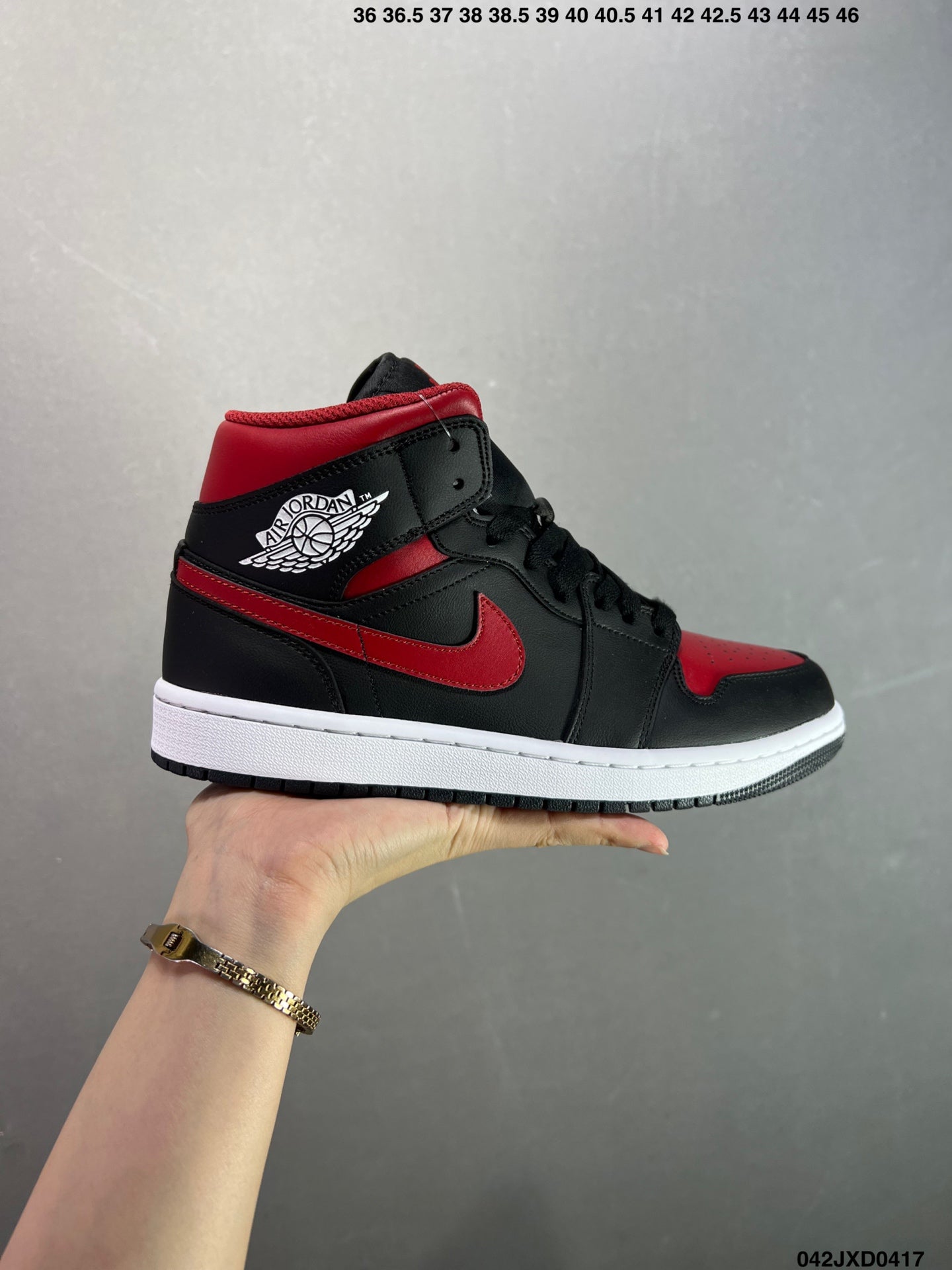 Air Jordan 1 Retro Mid Black Red