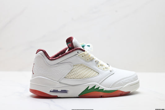 Air Jordan 5 Low White Orange
