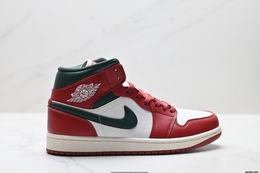 Air Jordan 1 Retro Mid White Red