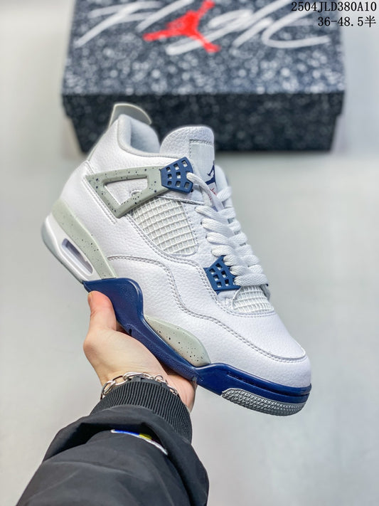 Air Jordan 4 Retro White Blue Cement