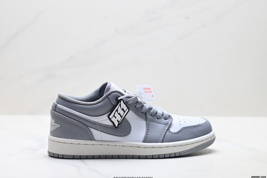 Air Jordan 1 Retro Low White Grey