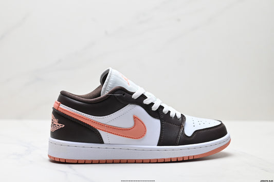 Air Jordan 1 Retro Low Black White Pink