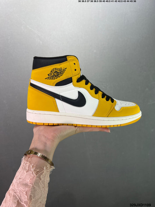 Air Jordan 1 Retro High White Yellow