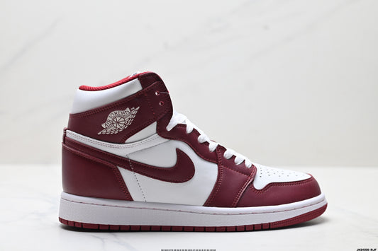 Air Jordan 1 Retro High White Dark Red