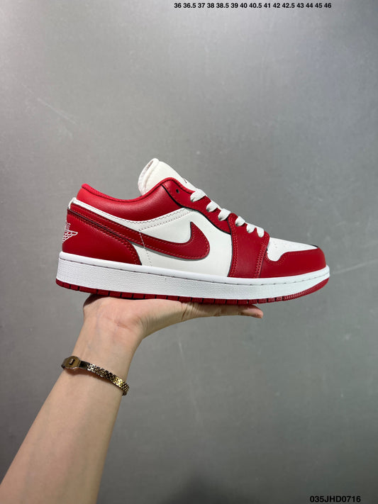 Air Jordan 1 Retro Low White Red