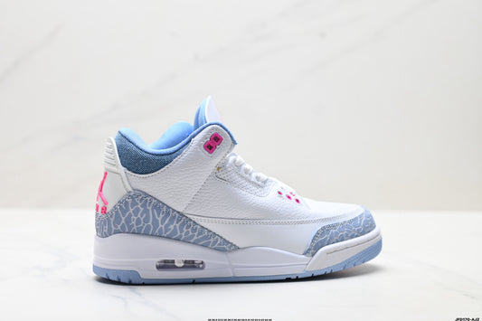 Air Jordan 3 Retro White Cyan