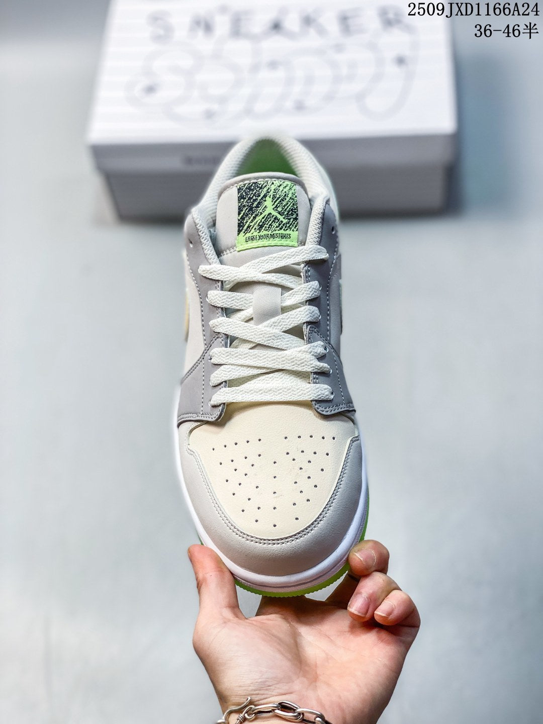 Air Jordan 1 Retro Low Grey Yellow