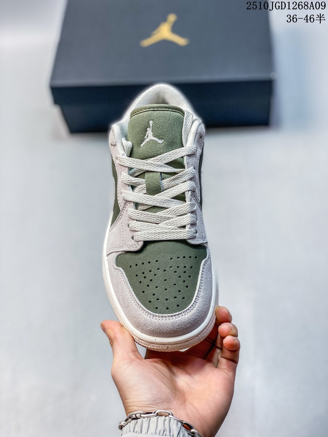 Air Jordan 1 Retro Low Grey Green