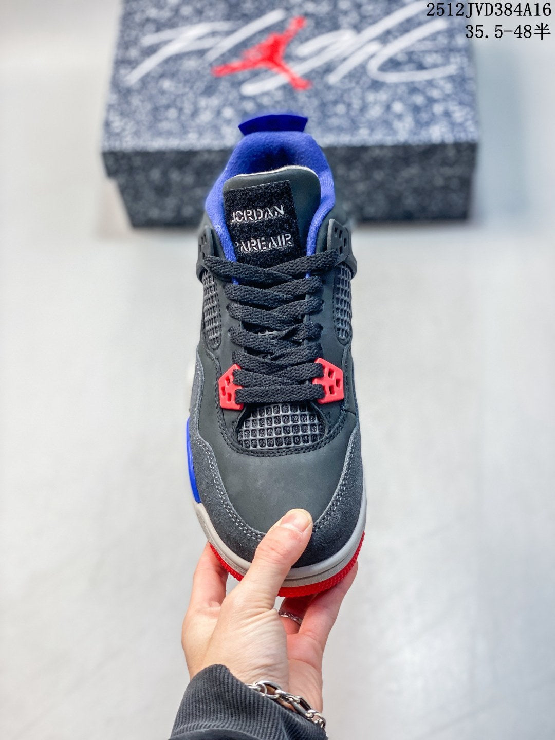 Air Jordan 4 Retro Black Red Blue