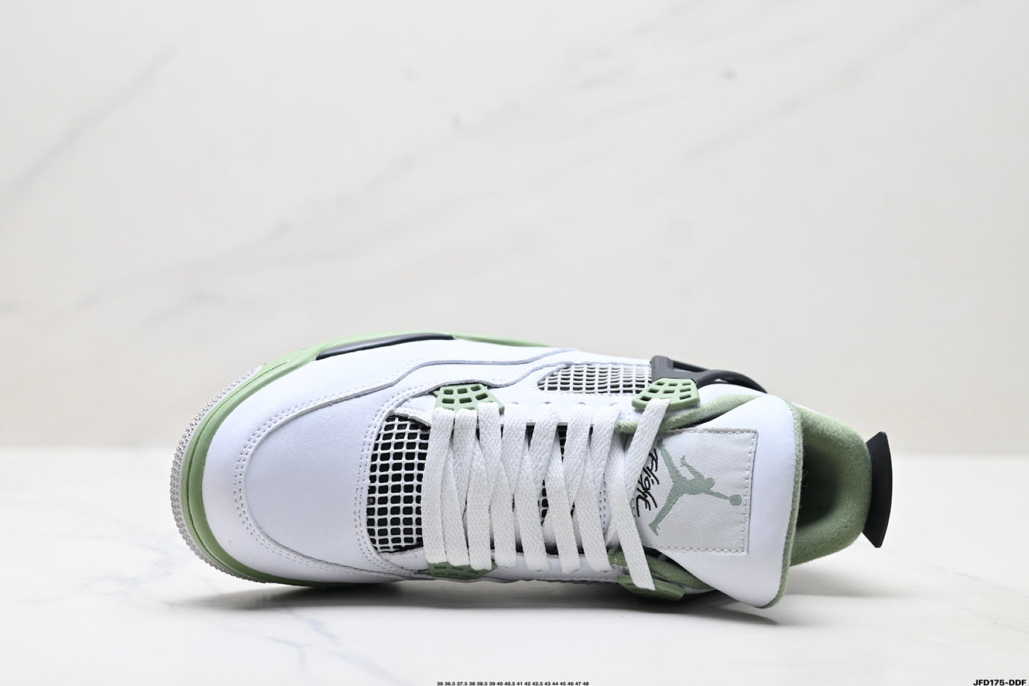 Air Jordan 4 Retro Black White Green