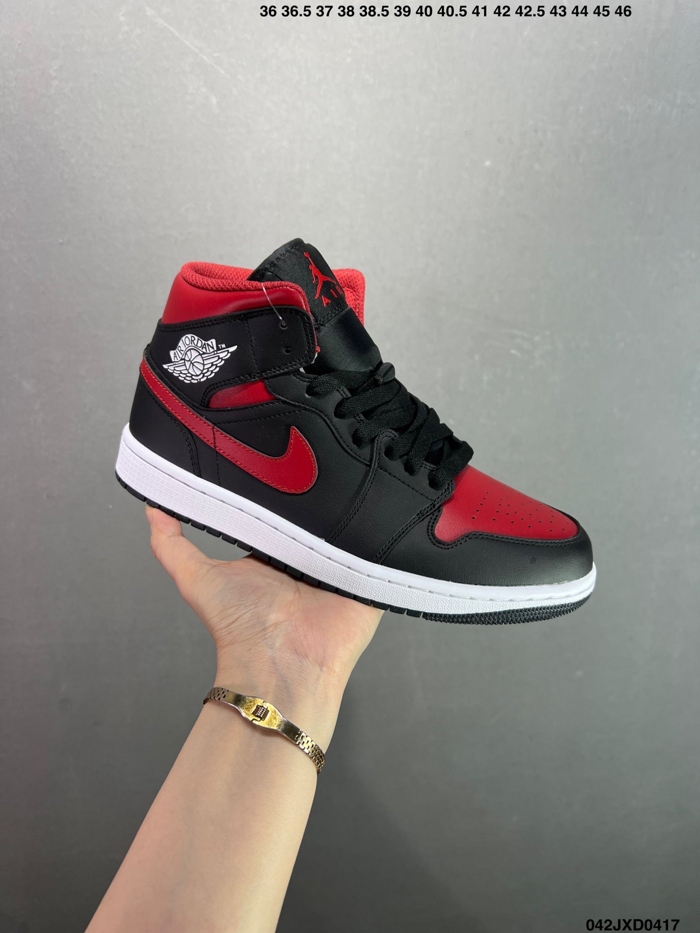 Air Jordan 1 Retro Mid Black Red