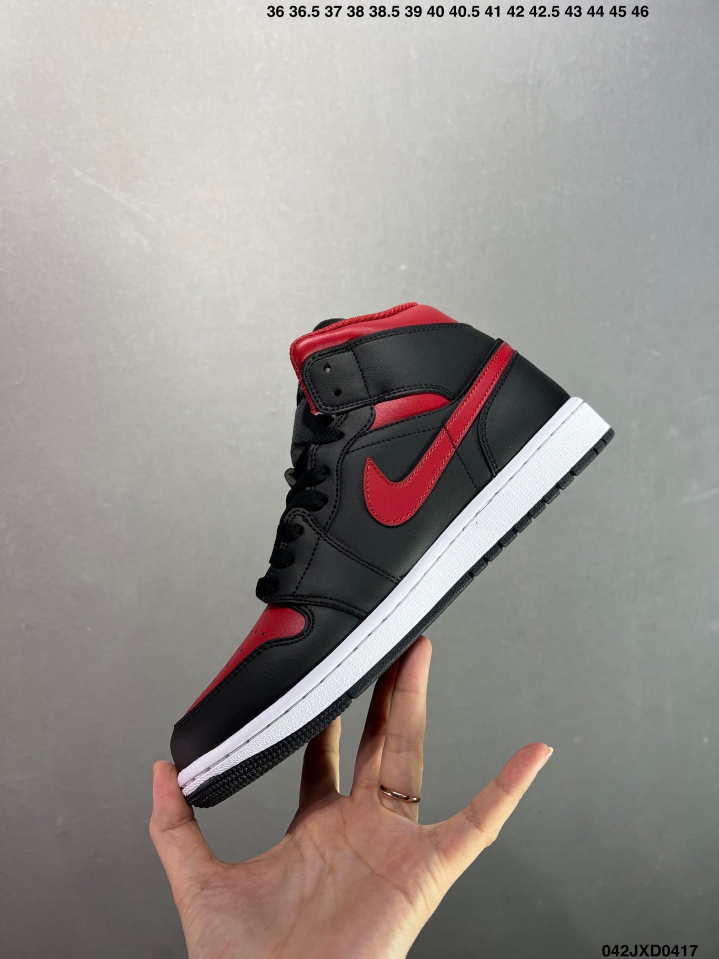 Air Jordan 1 Retro Mid Black Red
