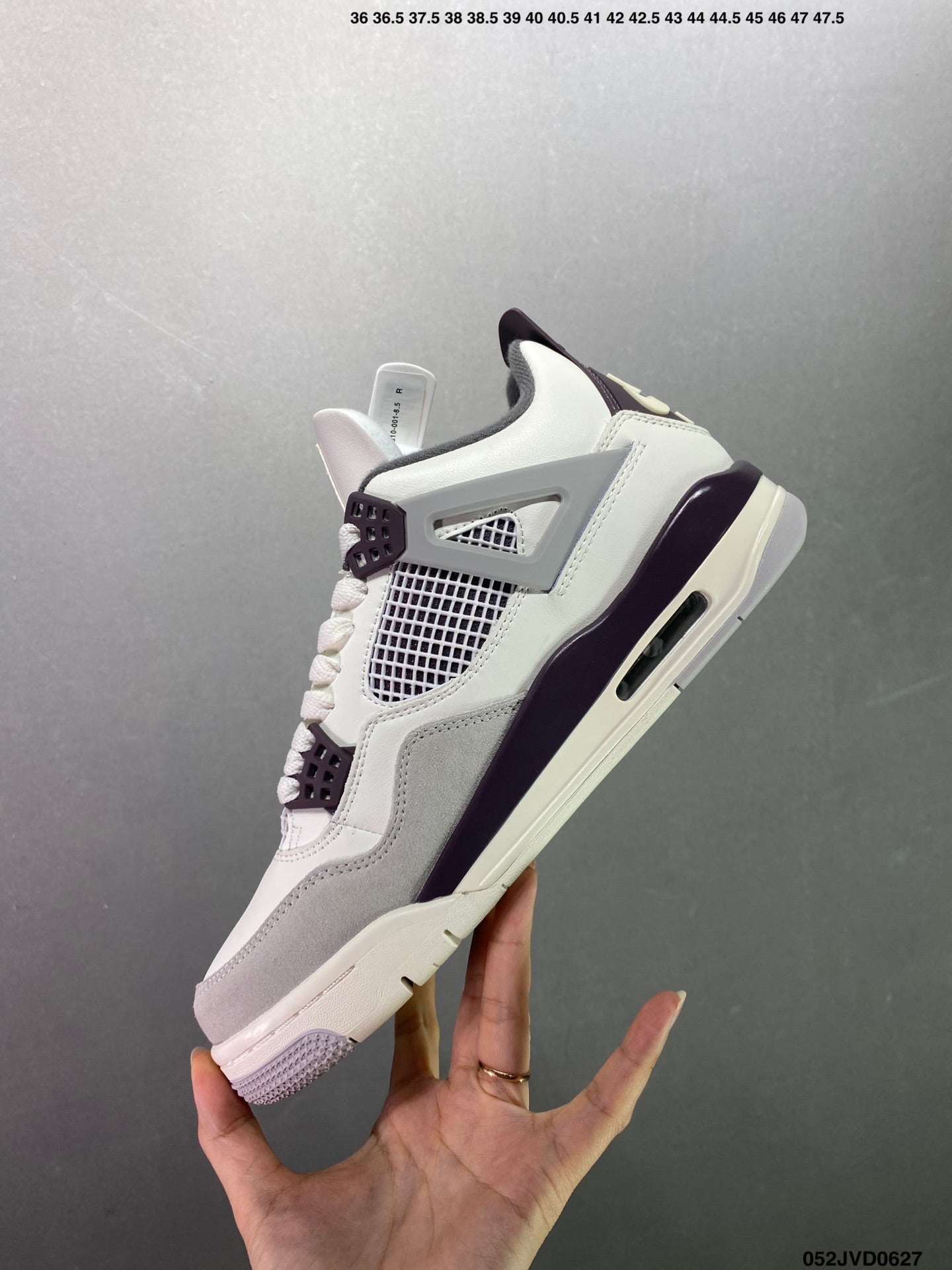 Air Jordan 4 Retro White Dark Purple