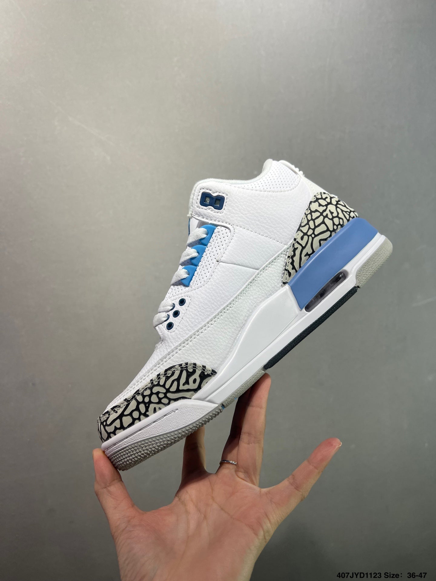 Air Jordan 3 Retro White Light Blue