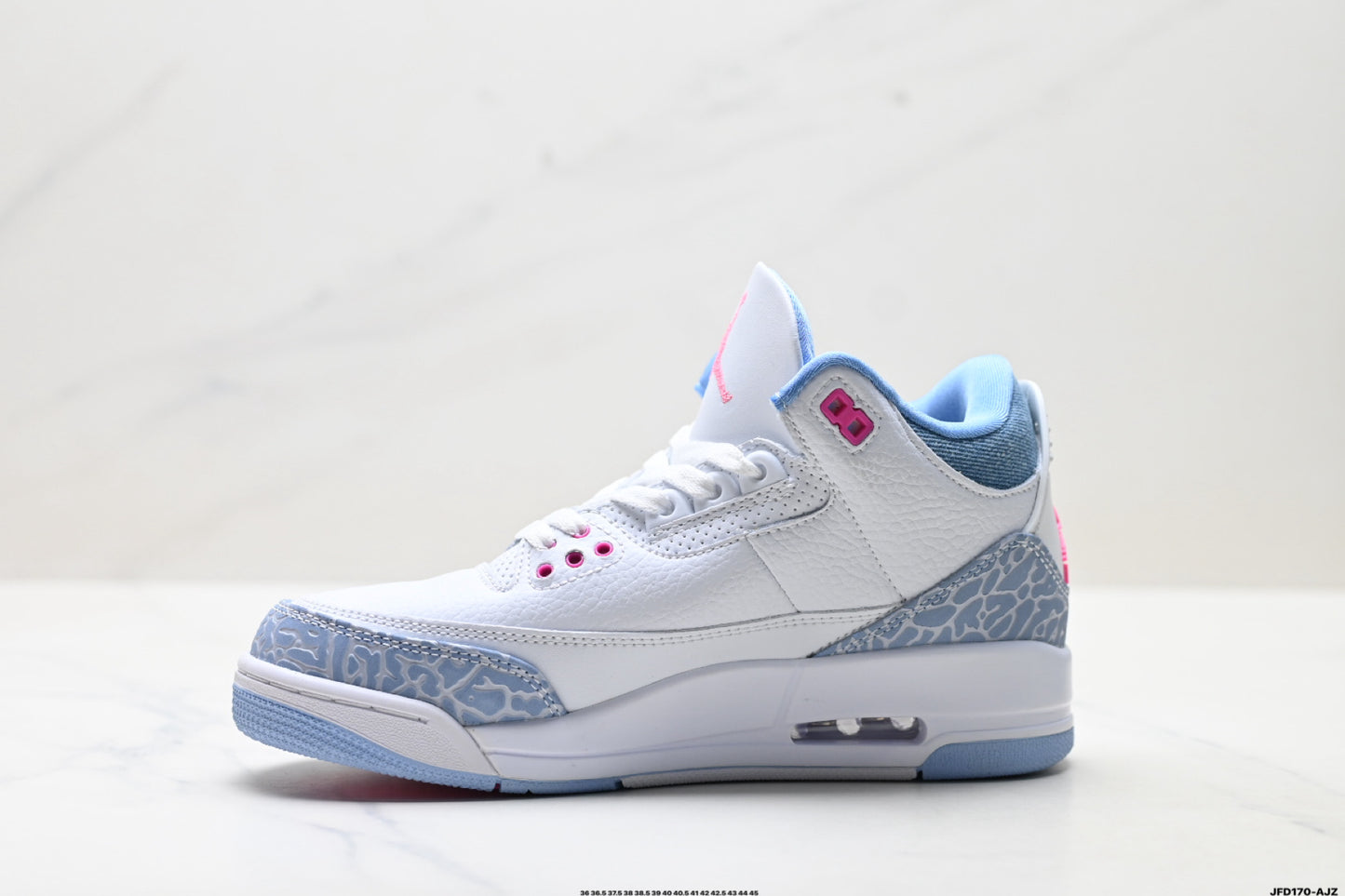 Air Jordan 3 Retro White Cyan