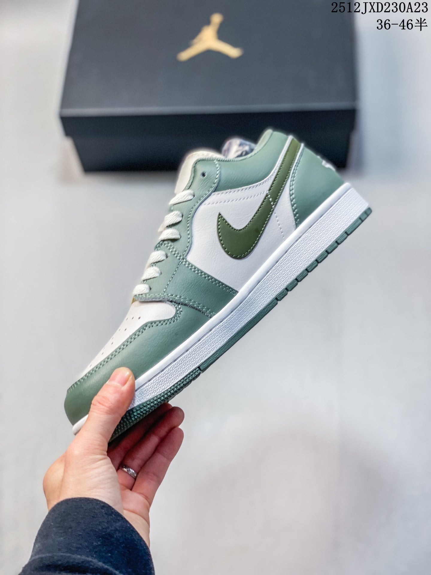 Air Jordan 1 Retro Low White Green