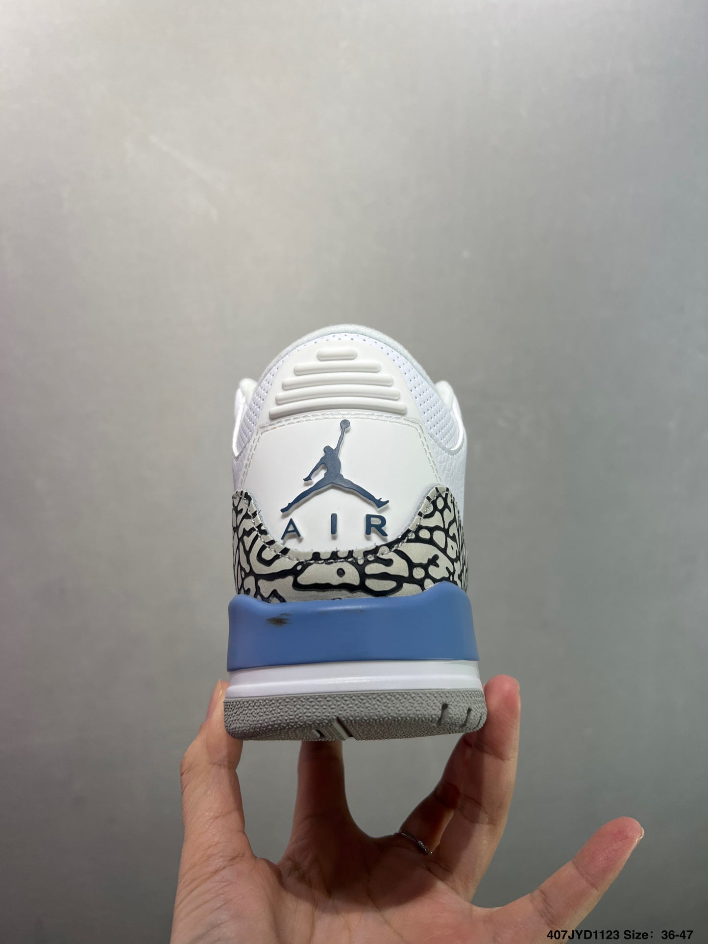 Air Jordan 3 Retro White Light Blue