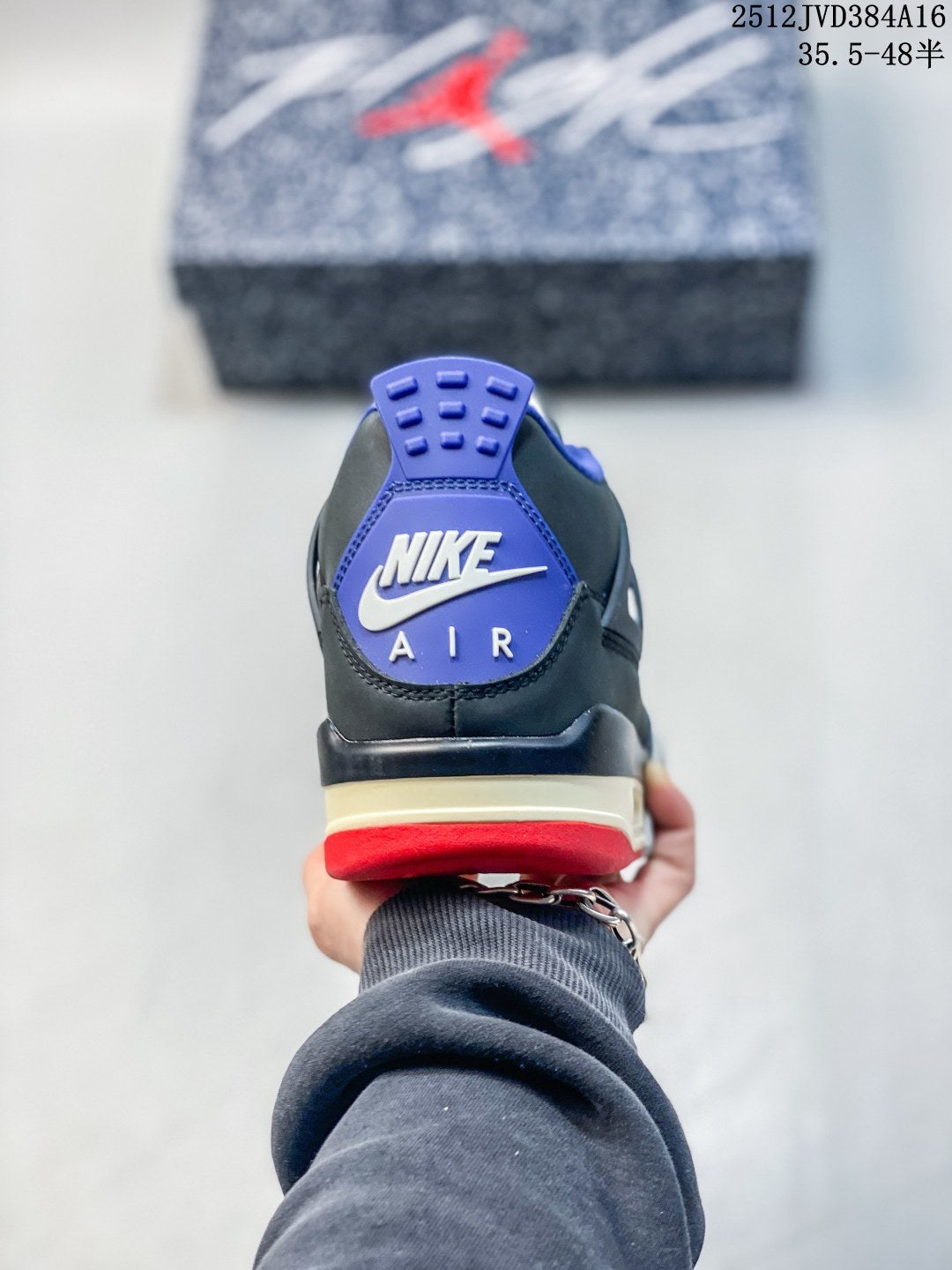Air Jordan 4 Retro Black Red Blue