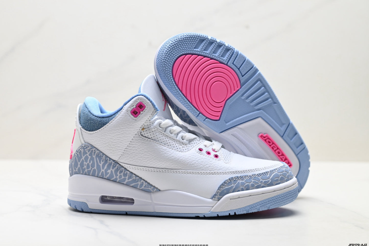 Air Jordan 3 Retro White Cyan