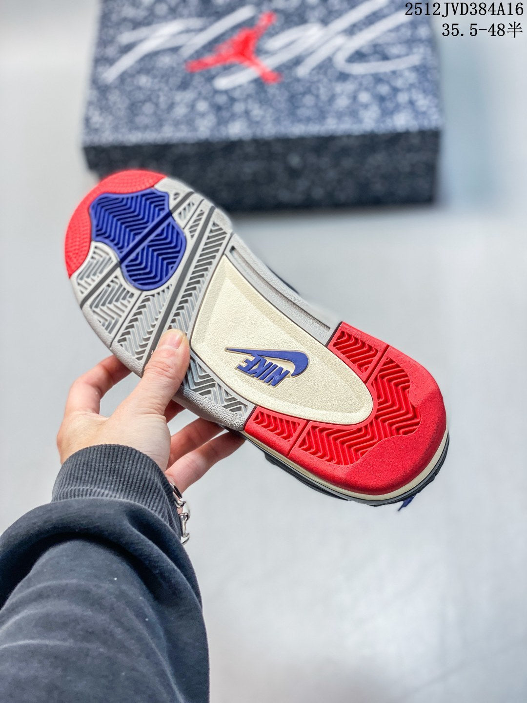 Air Jordan 4 Retro Black Red Blue