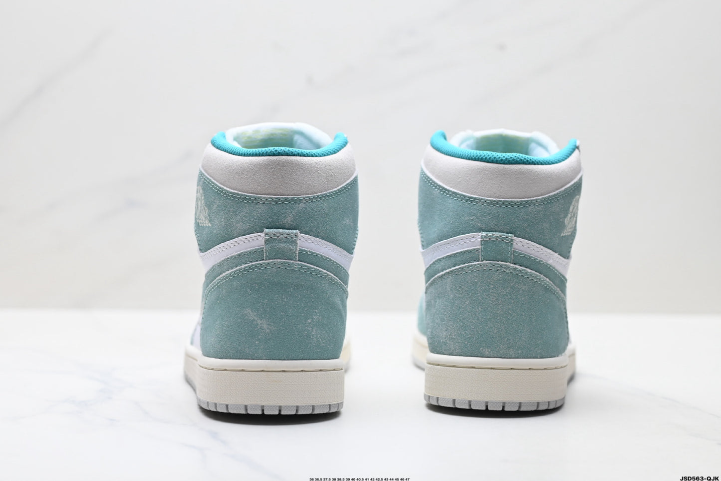 Air Jordan 1 Retro High White Jeans Green