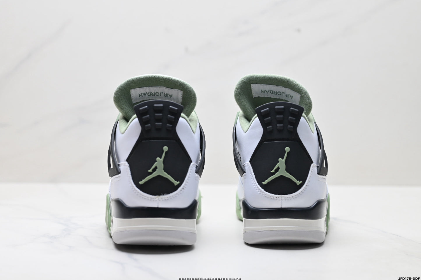 Air Jordan 4 Retro Black White Green