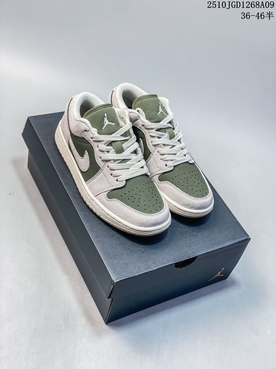 Air Jordan 1 Retro Low Grey Green