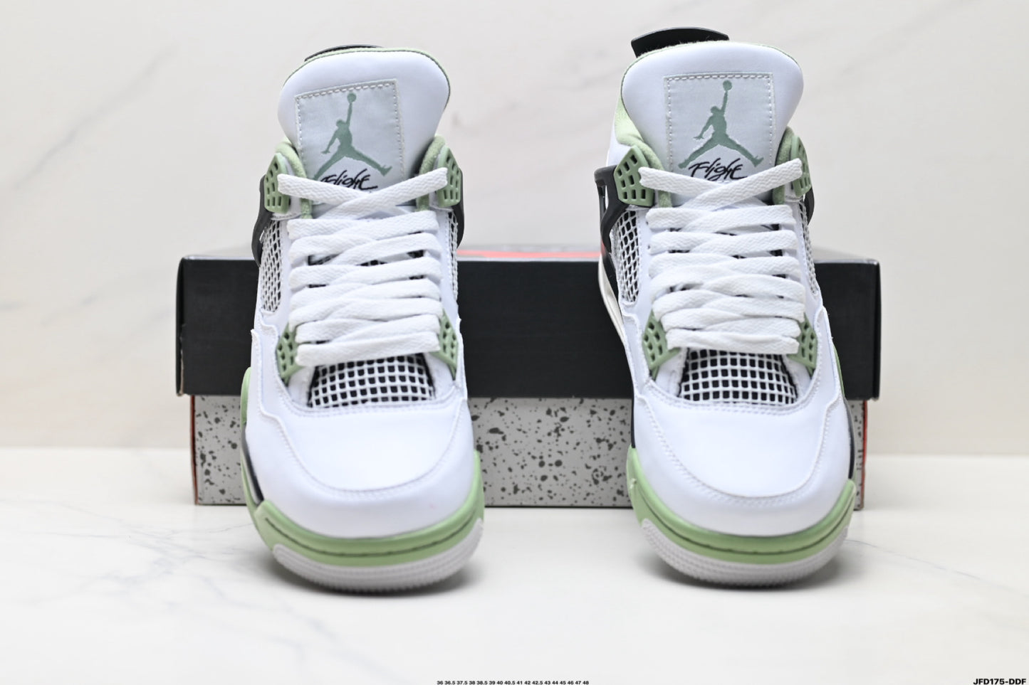 Air Jordan 4 Retro Black White Green