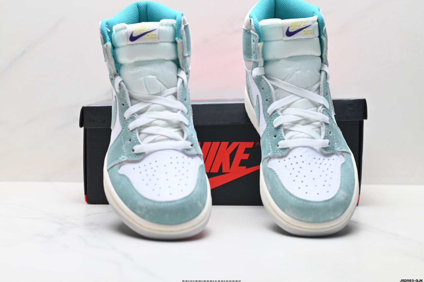 Air Jordan 1 Retro High White Jeans Green