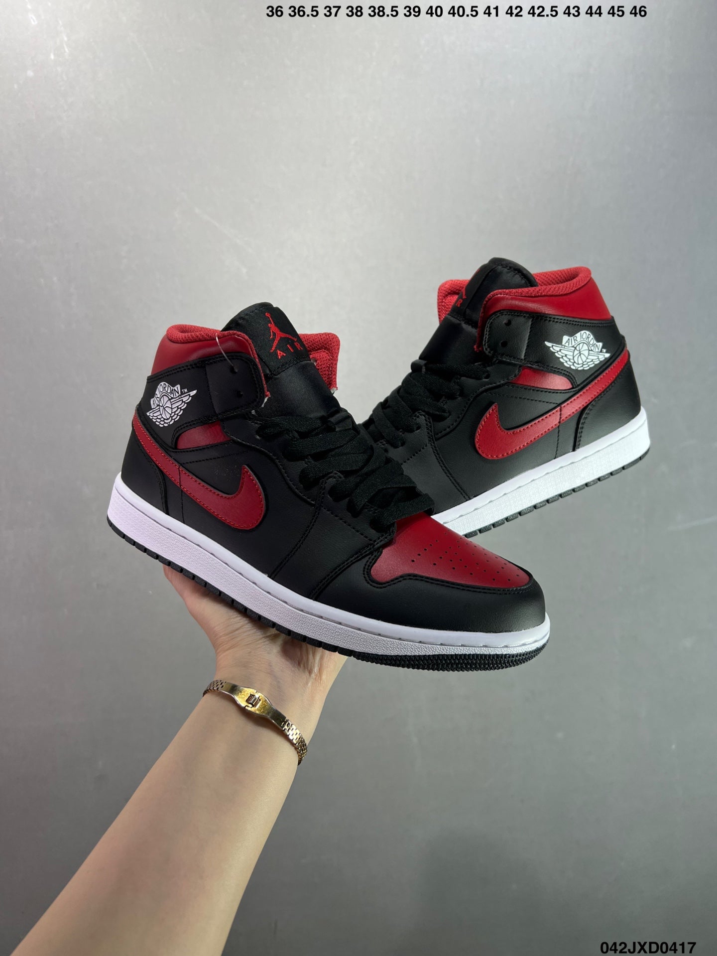 Air Jordan 1 Retro Mid Black Red