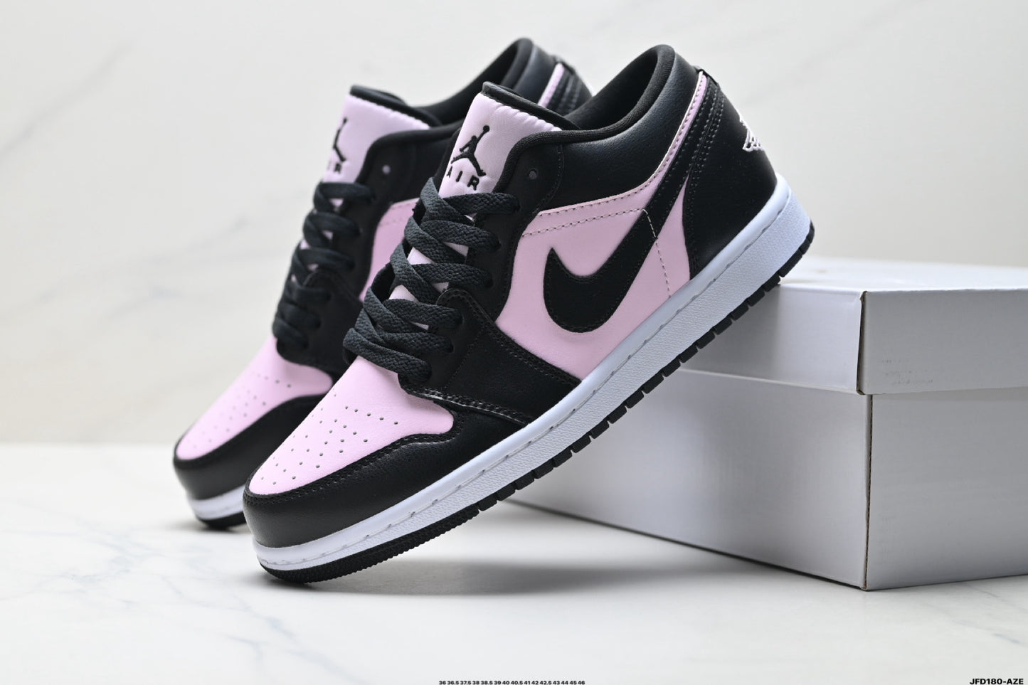 Air Jordan 1 Retro Low Black Black Pink