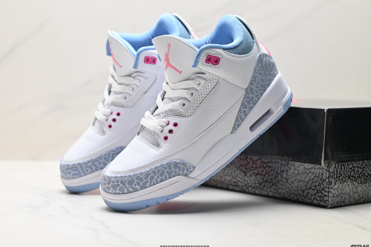 Air Jordan 3 Retro White Cyan