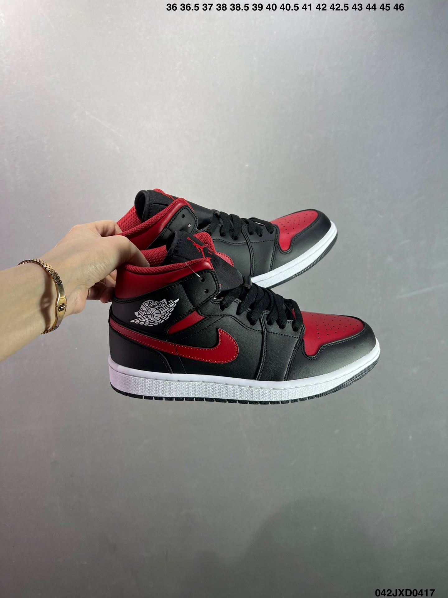 Air Jordan 1 Retro Mid Black Red